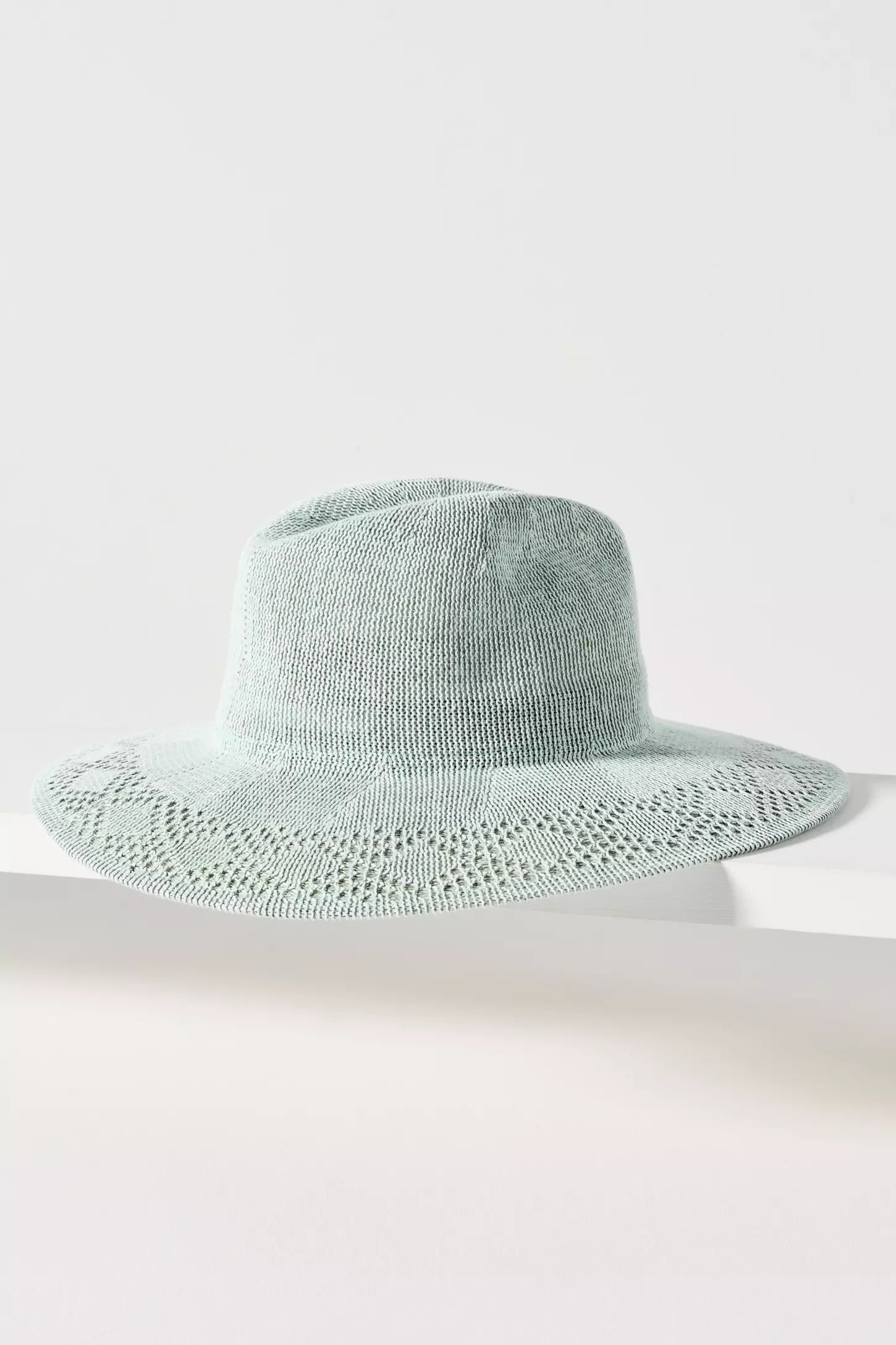 Winter Braided Packable Sun Hat Crafted in Mesh - Sage - Image 6