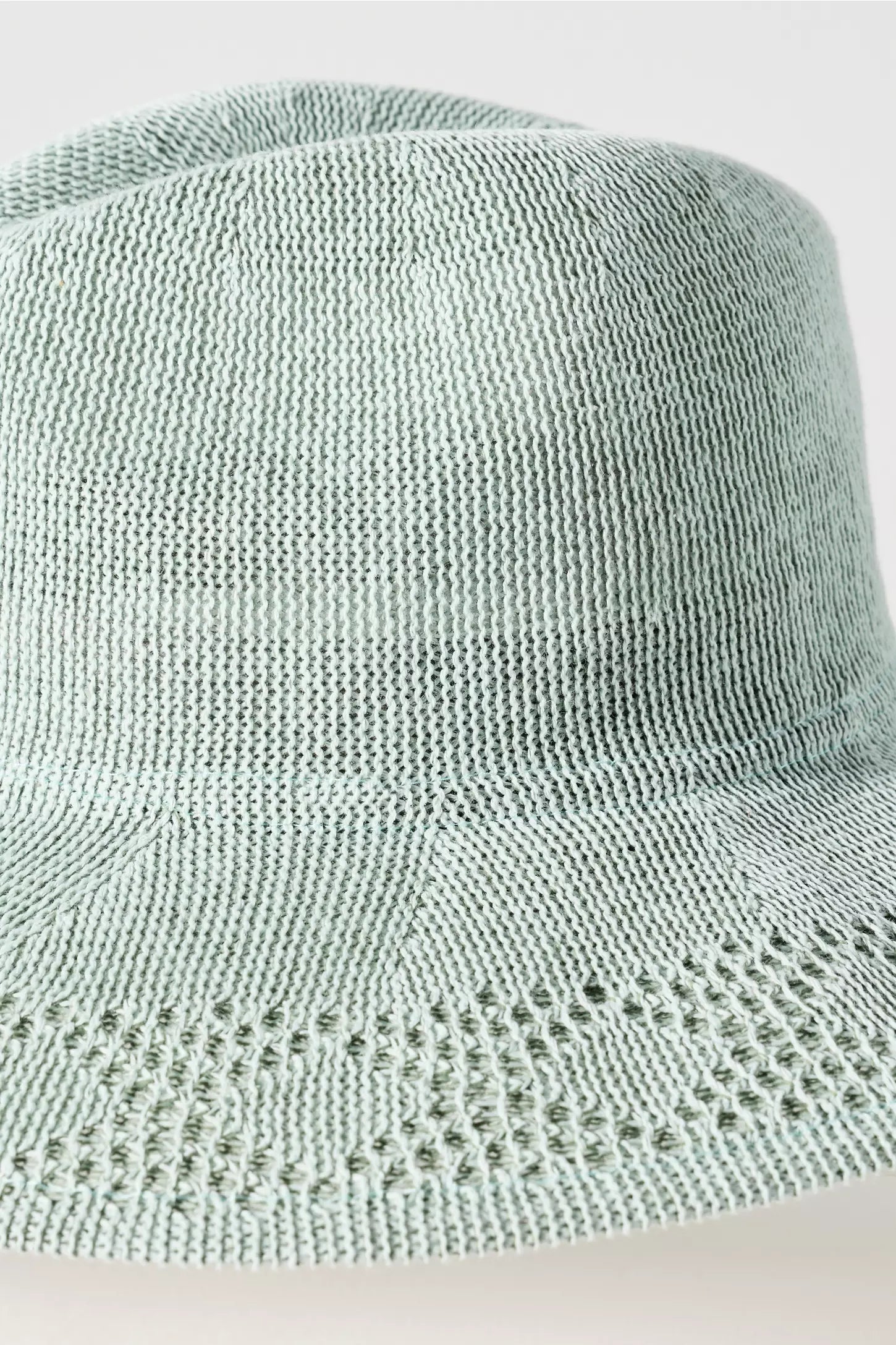 Winter Braided Packable Sun Hat Crafted in Mesh - Sage - Image 5