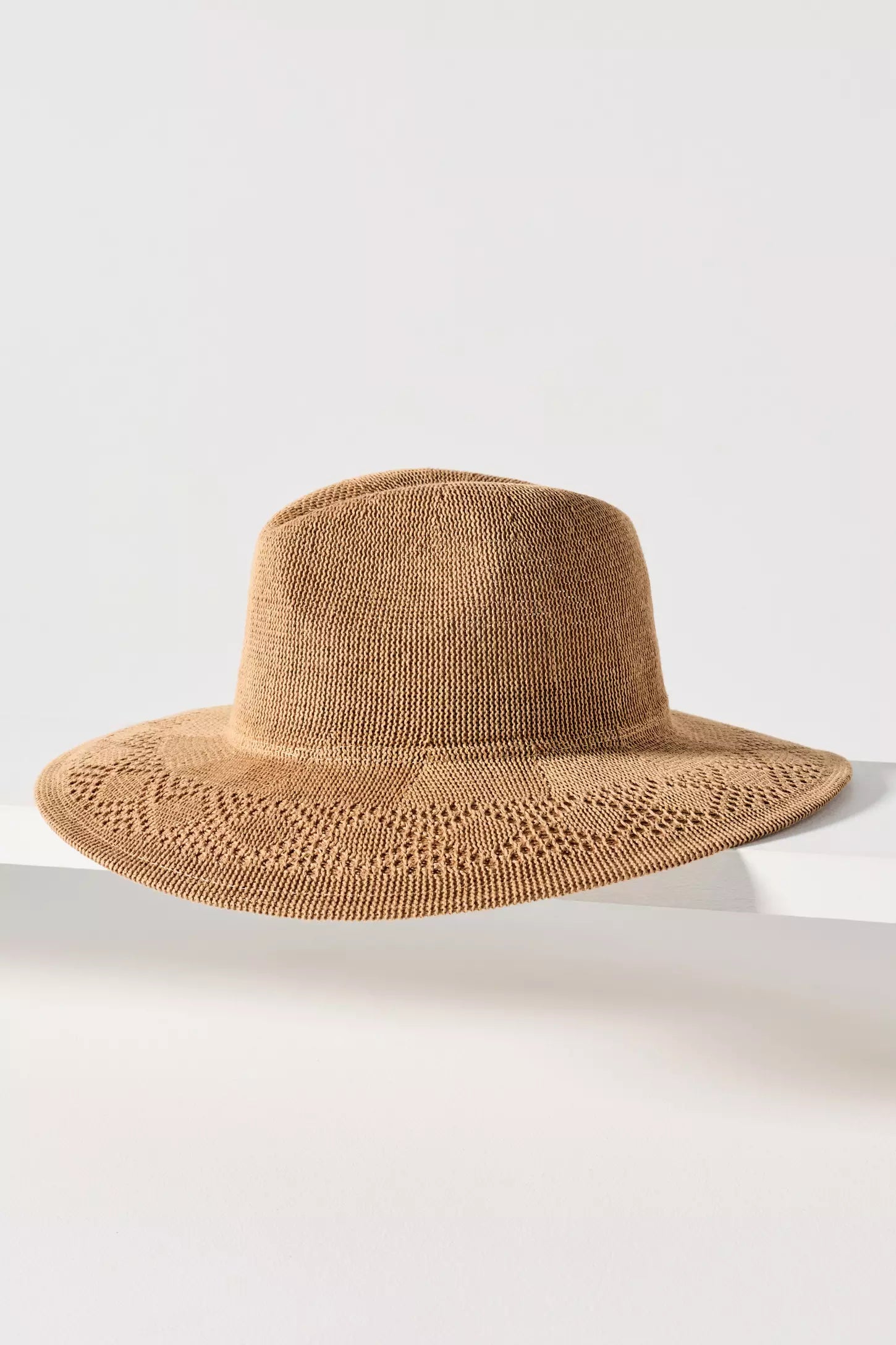 Braided Haven Packable Sun Hat in Mesh - Tan - Image 7