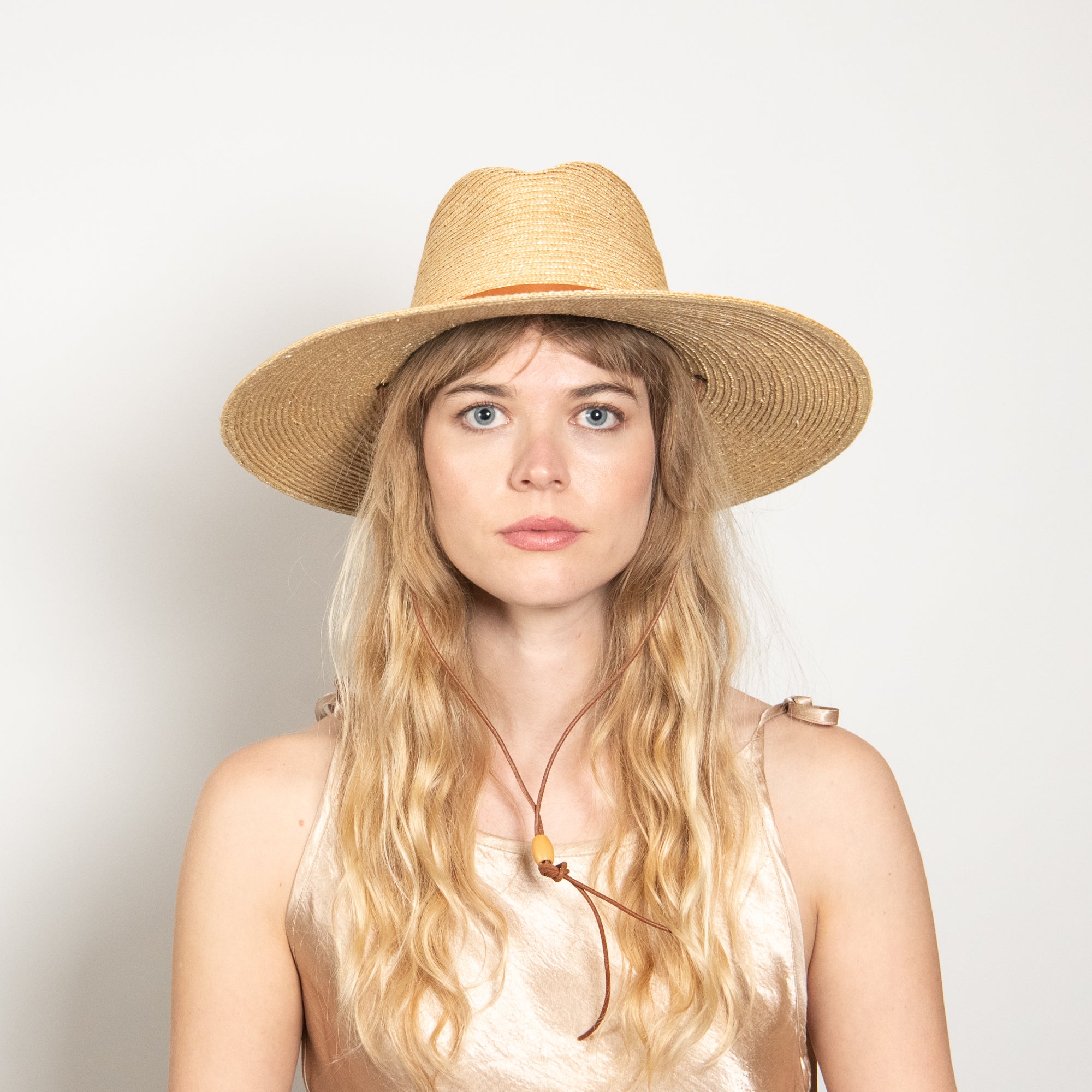 Greer Wheat Straw Wide Brim Sun Hat with Openweave Finish - Image 6