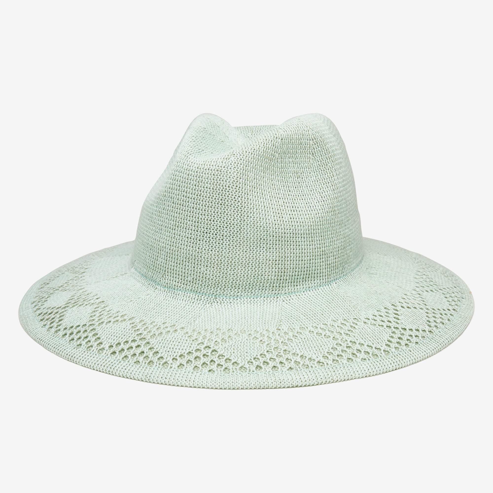 Winter Braided Packable Sun Hat Crafted in Mesh - Sage