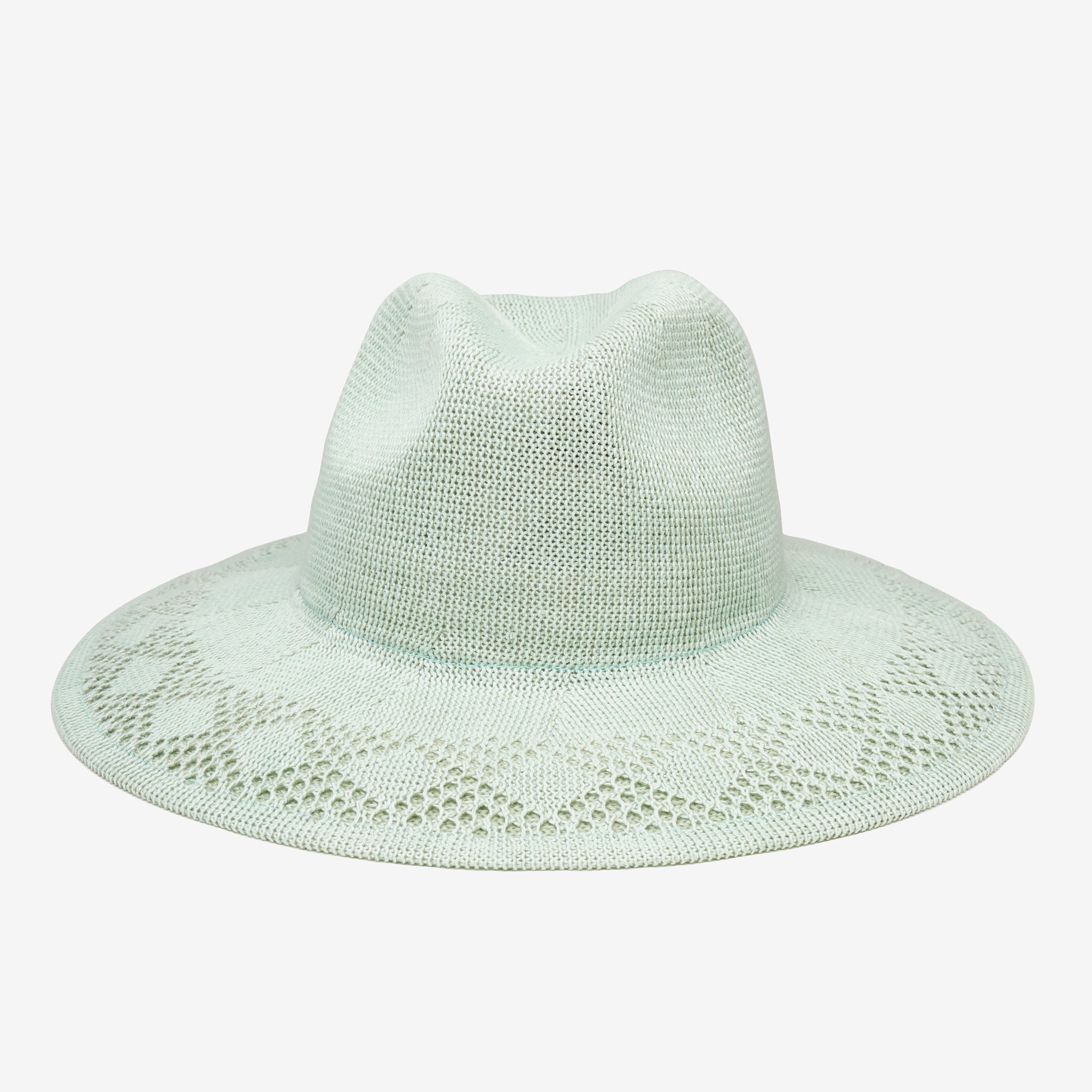 Winter Braided Packable Sun Hat Crafted in Mesh - Sage - Image 2
