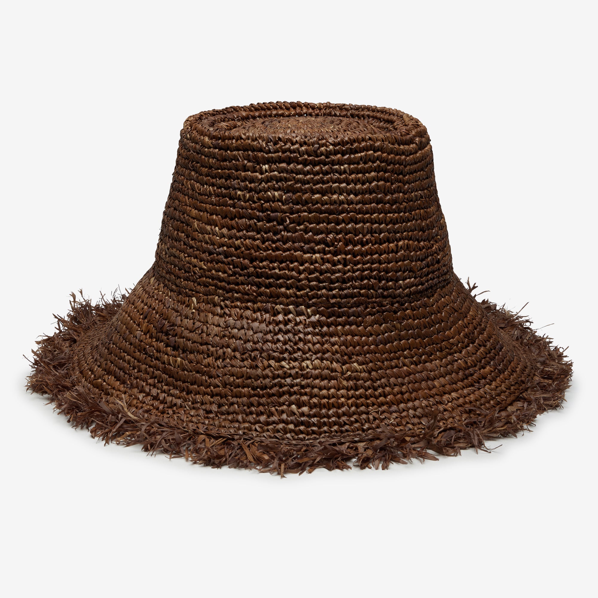Marlow Easy Raffia Bucket Hat - Brown - Image 2
