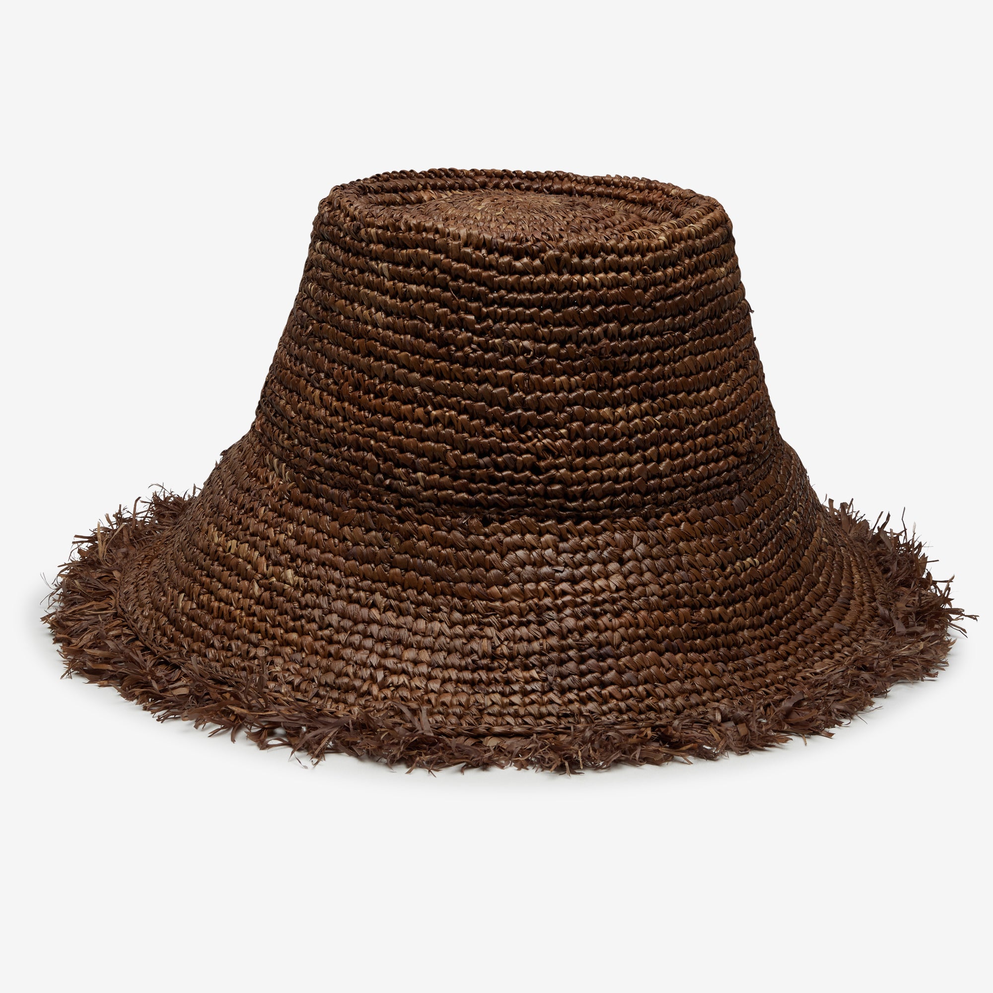 Marlow Easy Raffia Bucket Hat - Brown - Image 3