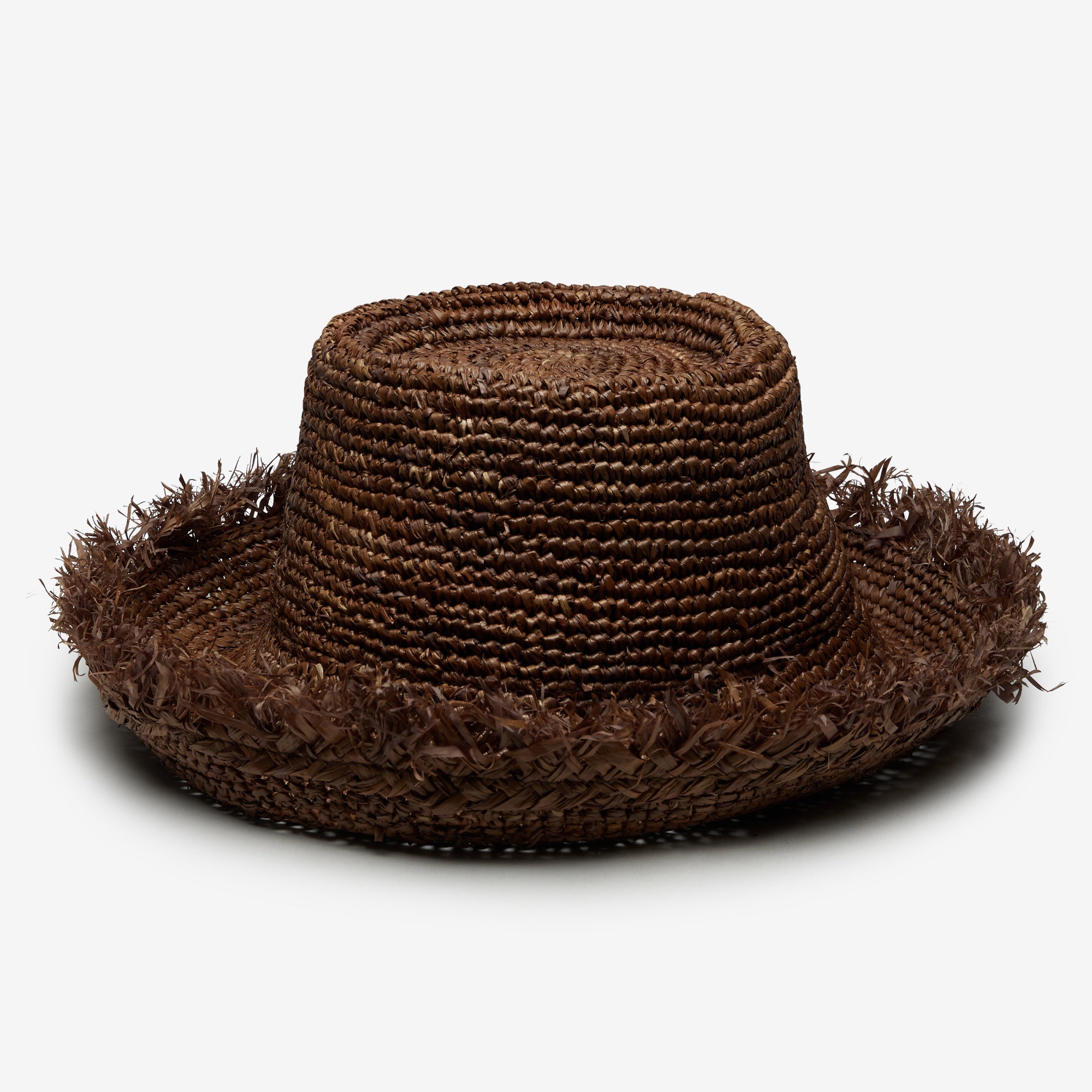 Marlow Easy Raffia Bucket Hat - Brown - Image 4