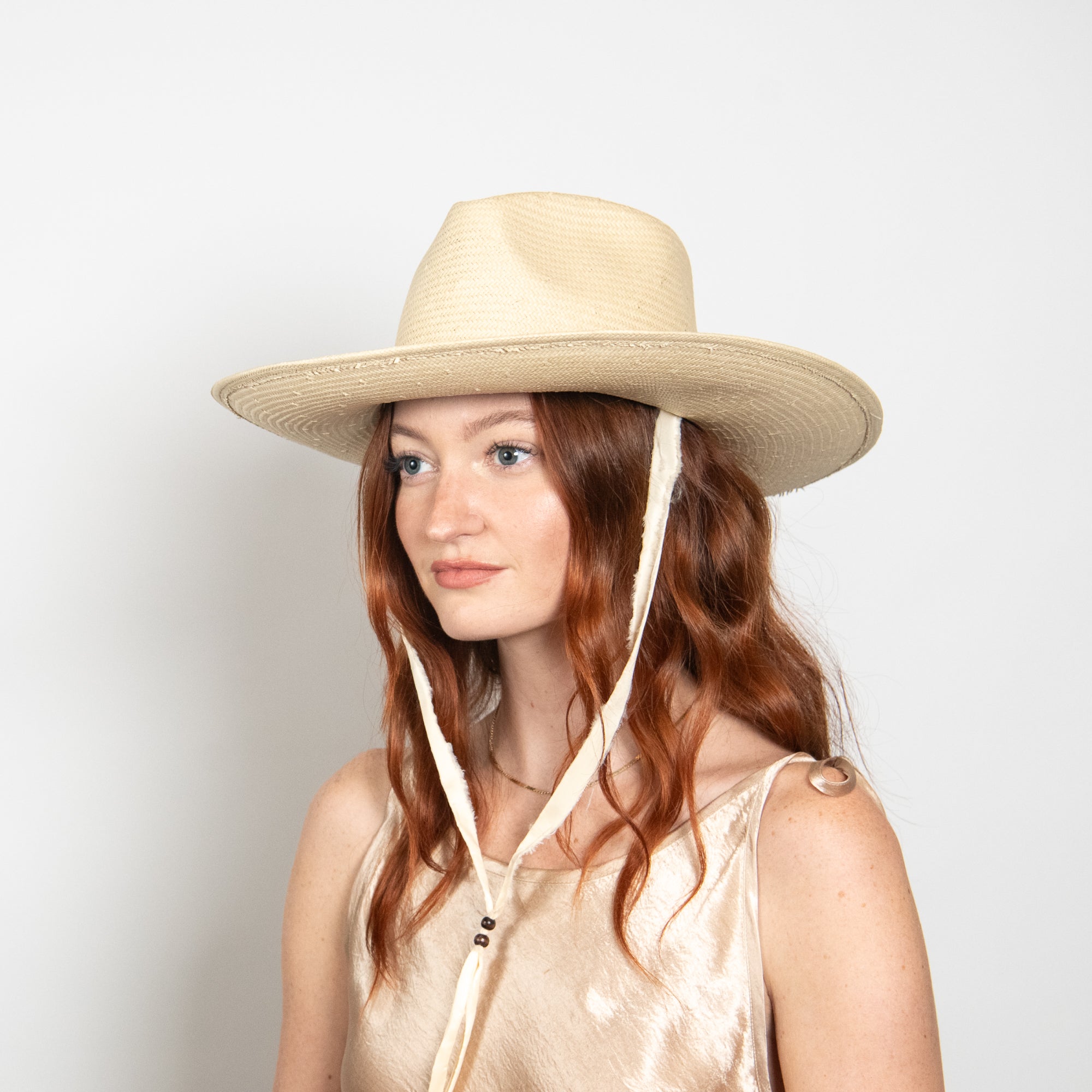 Flexible Sable Wide Brim Sun Hat in Straw - Image 2