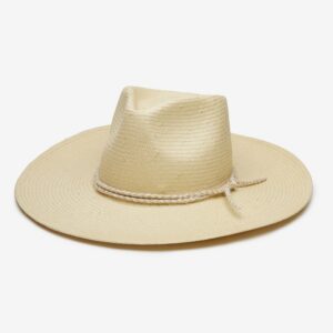 Flexible Sable Wide Brim Sun Hat in Straw