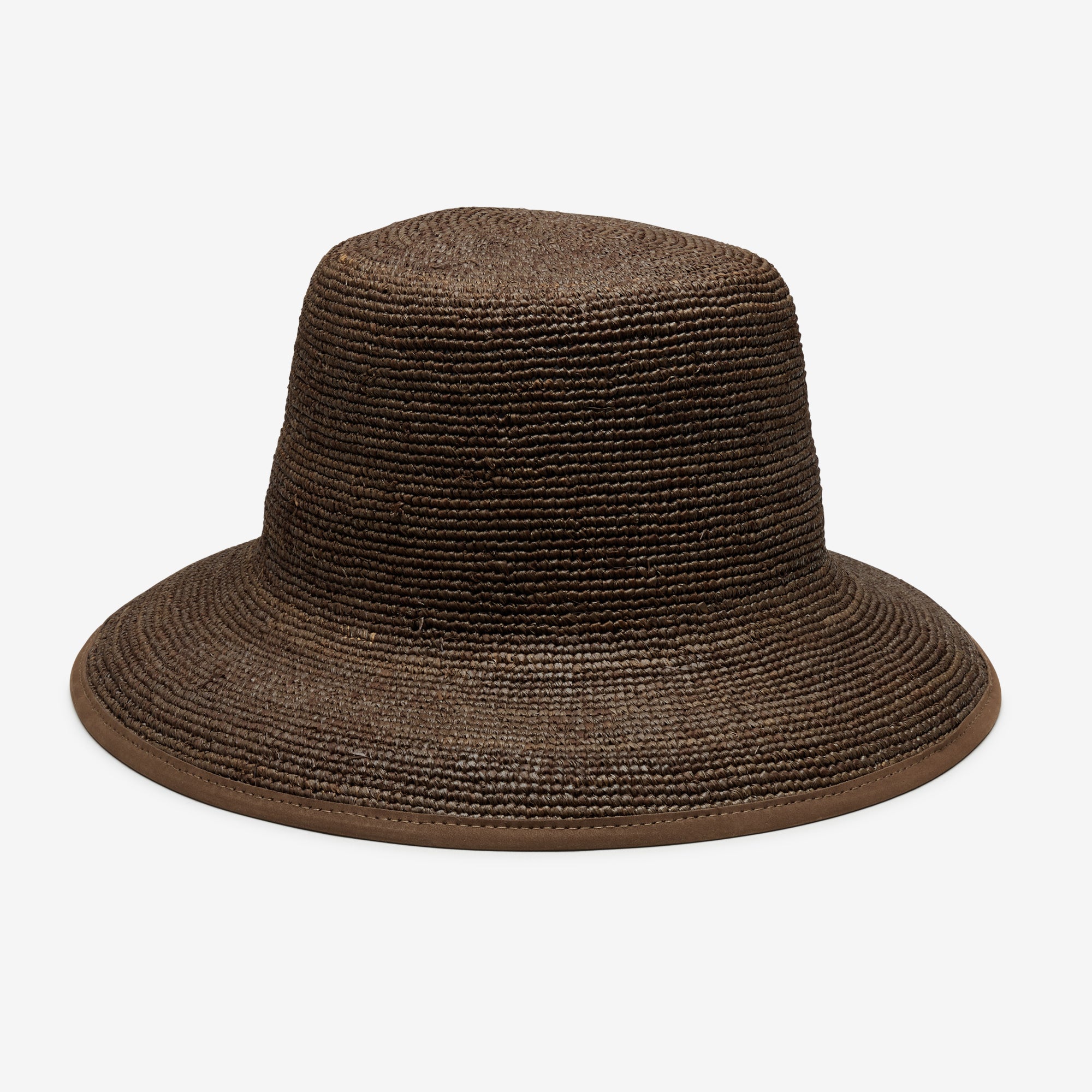 Vale Soft Raffia Bucket Hat - Brown - Image 3