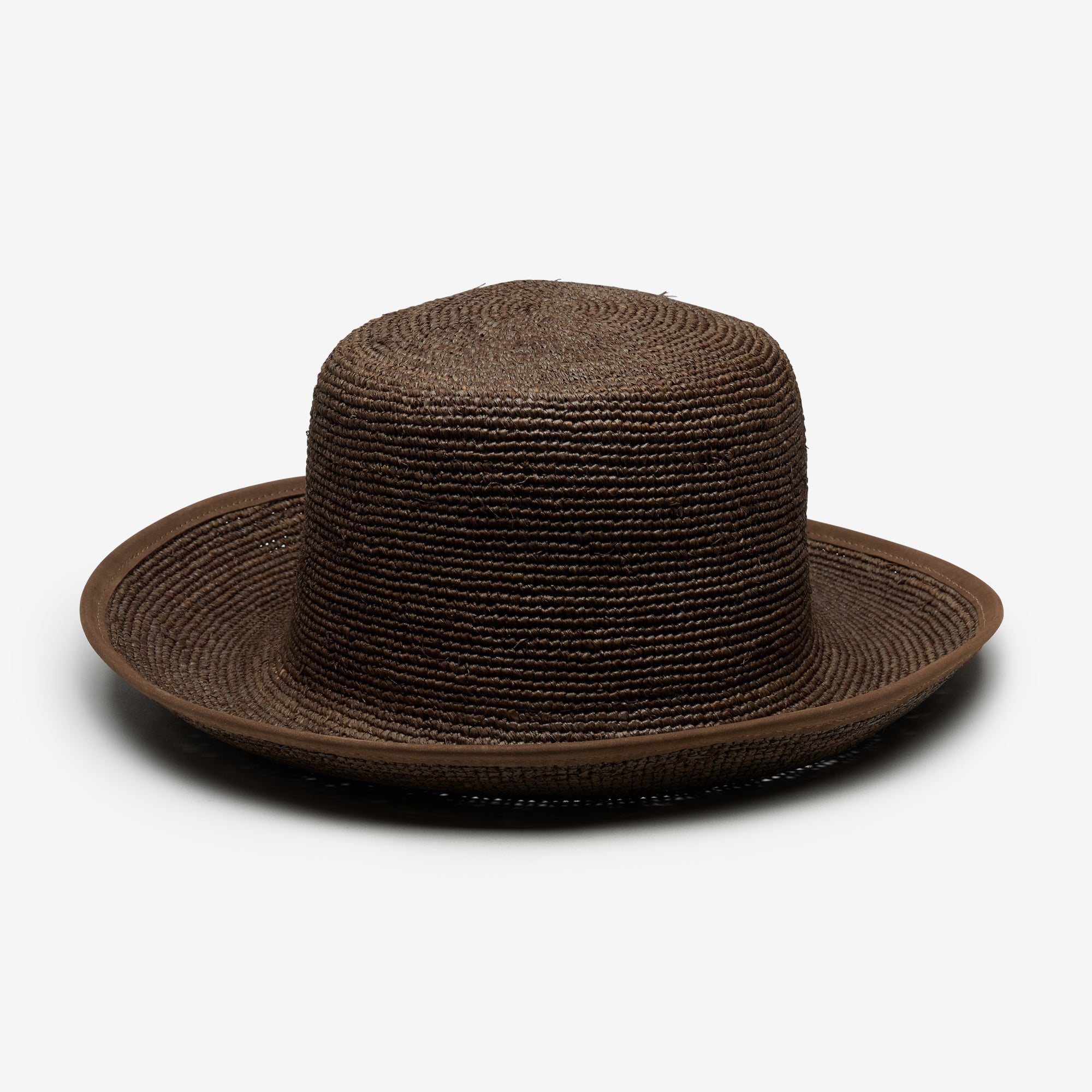 Vale Soft Raffia Bucket Hat - Brown - Image 4