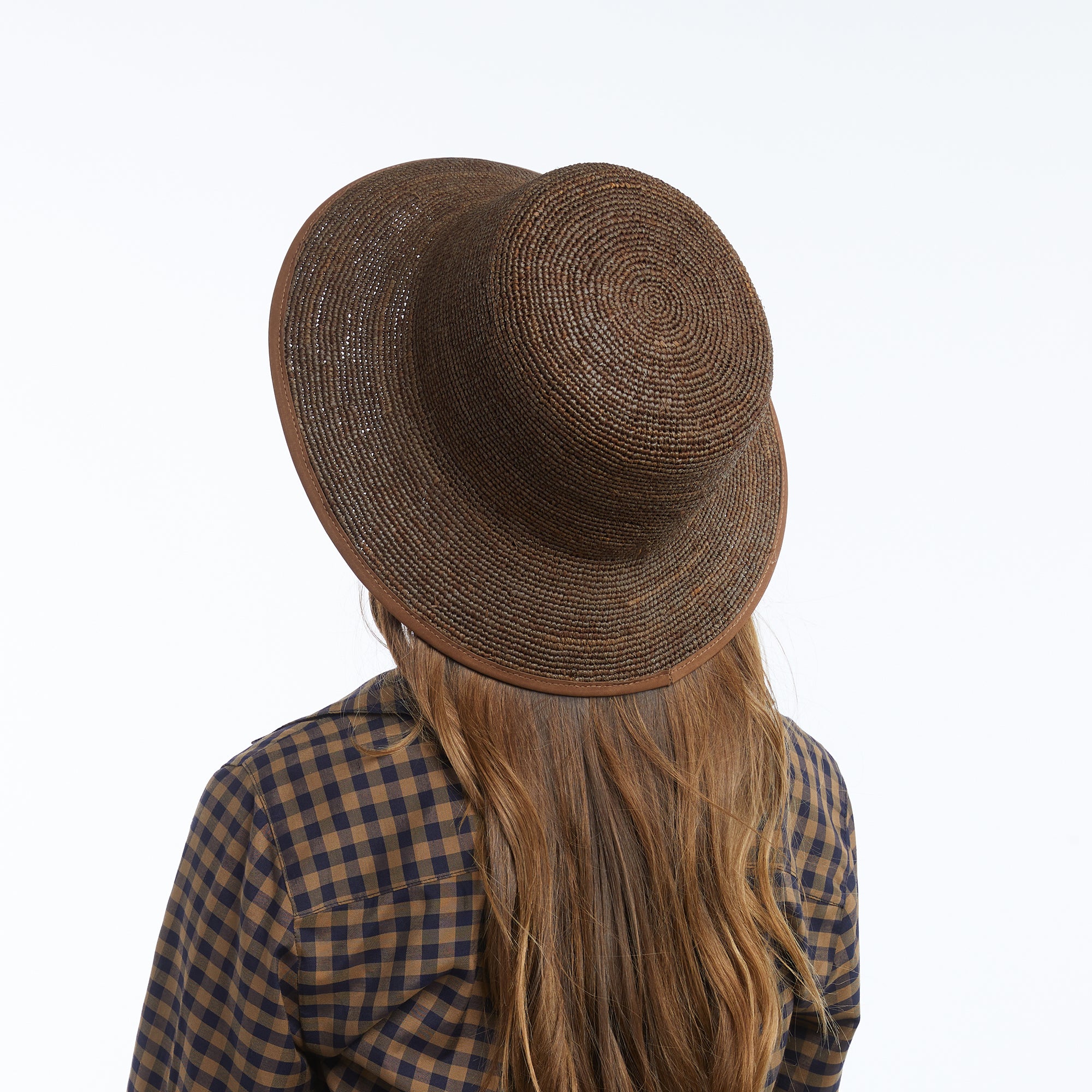 Vale Soft Raffia Bucket Hat - Brown - Image 6