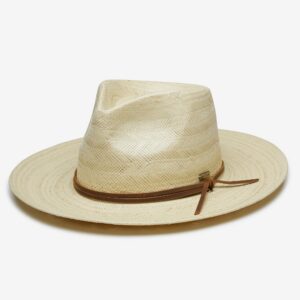 Indigo Straw Wide Brim Sun Hat with Everyday Finish