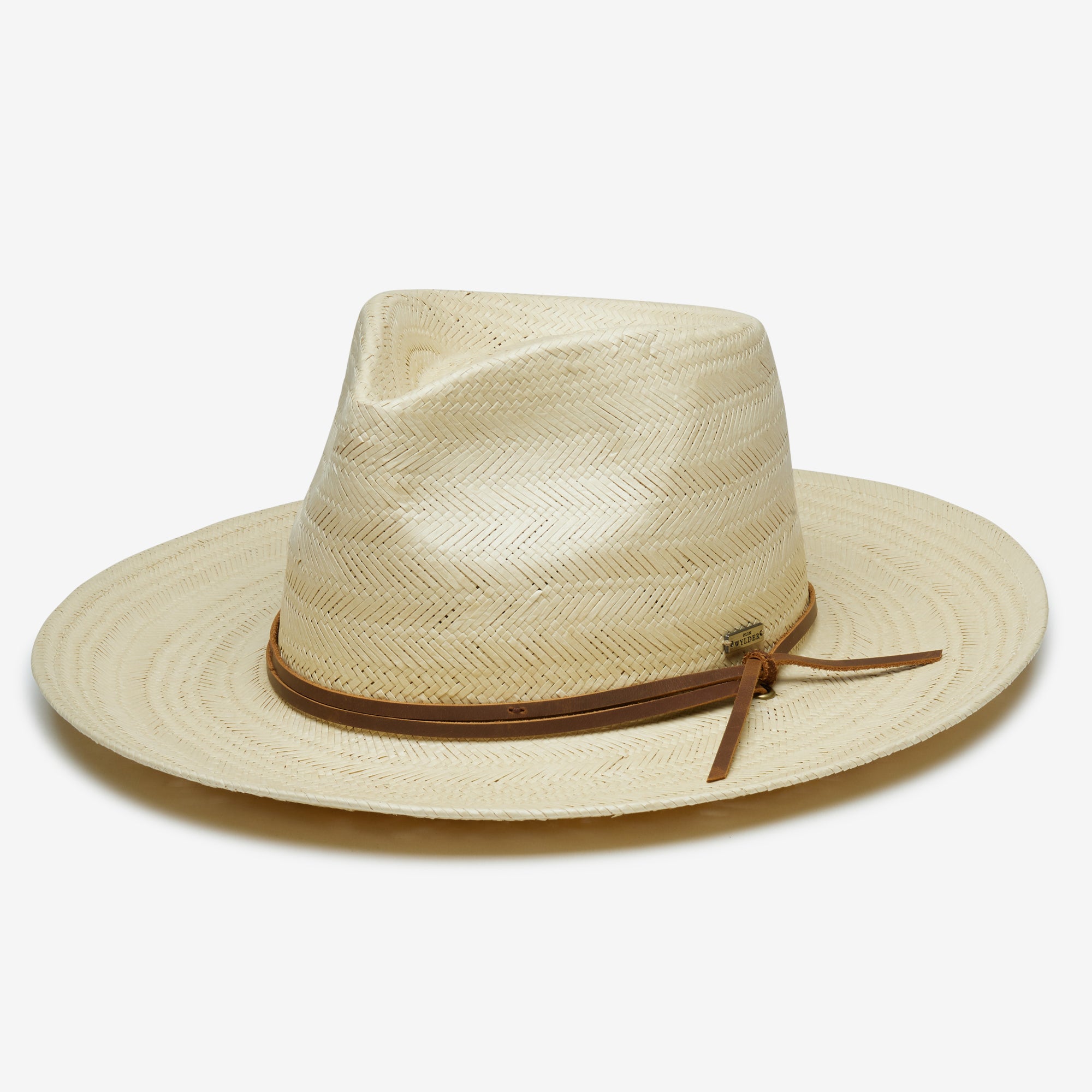 Indigo Straw Wide Brim Sun Hat with Everyday Finish