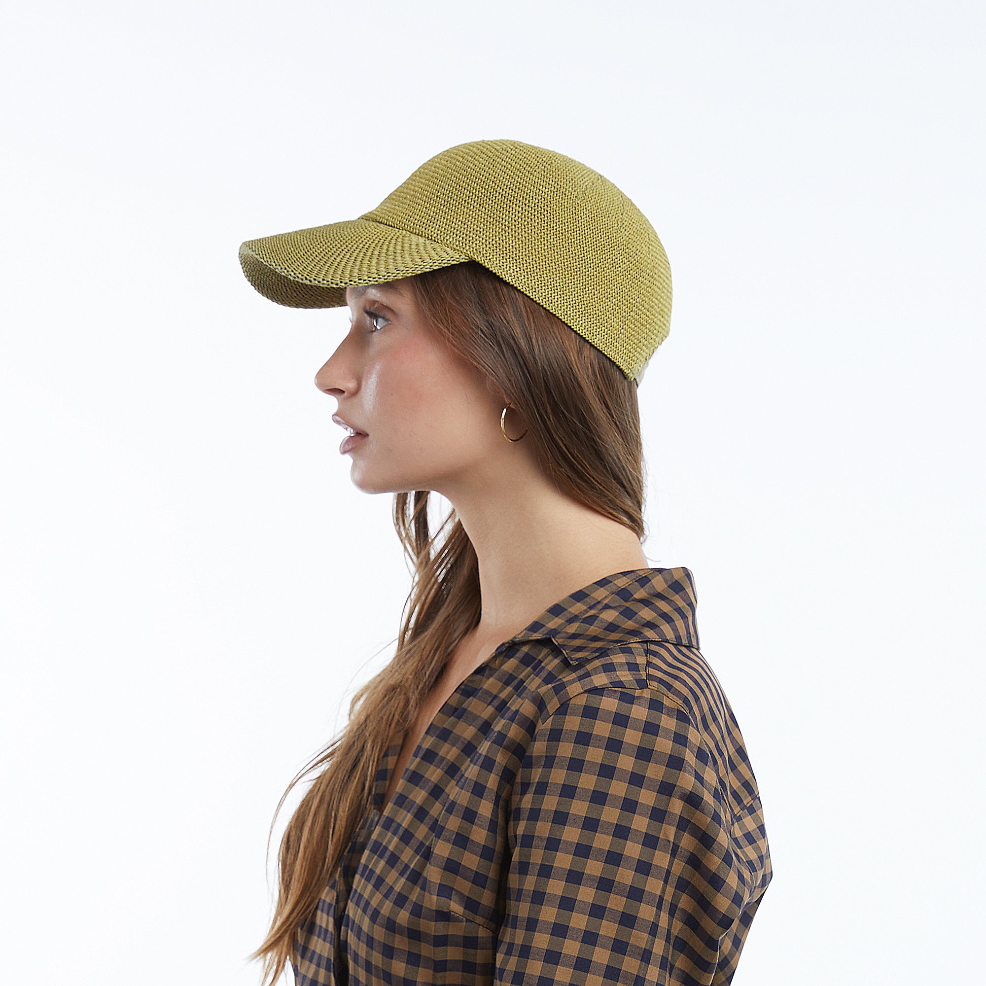 Clove Structured Casual Cap Crafted in Mesh - Olive - Image 6