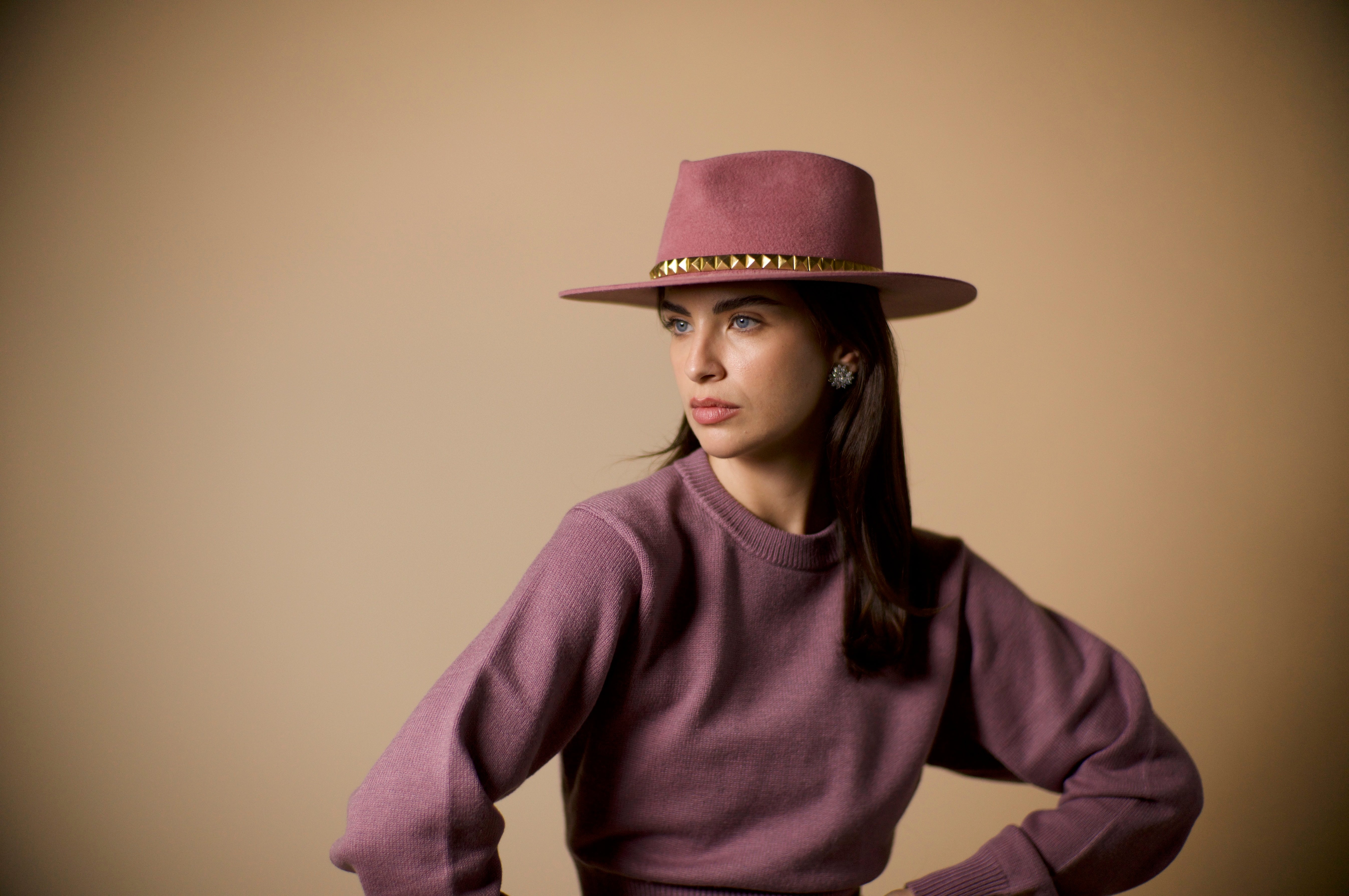 Tailored Sculpted Crown Wide Brim Fedora - Image 7