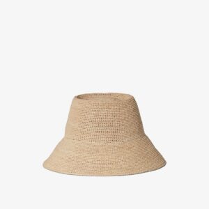Everyday Natural Raffia Straw Bucket Sun Hat