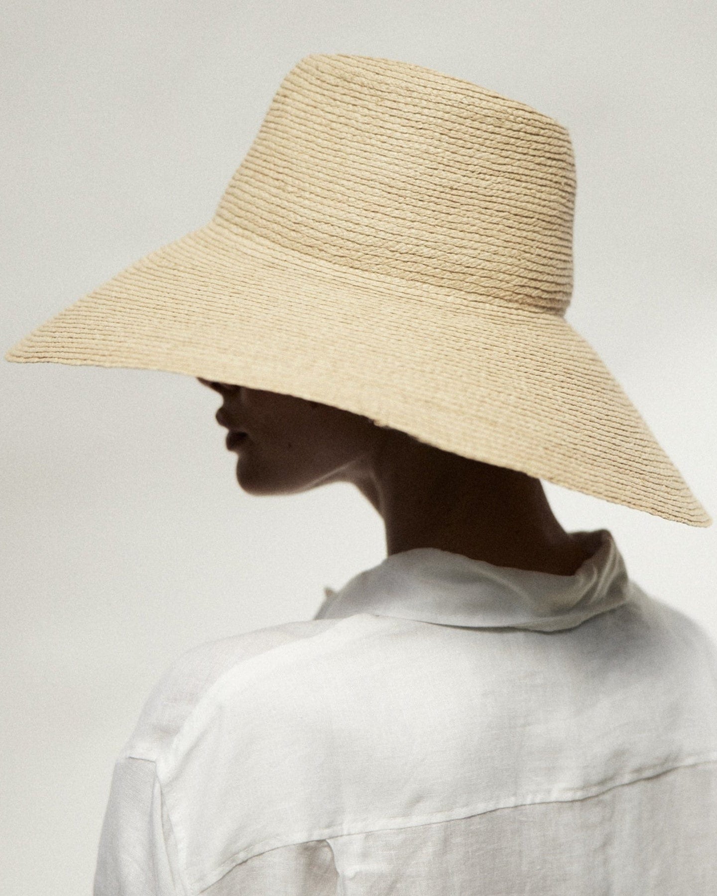 Classic Natural Raffia Straw Bucket Sun Hat - Image 4