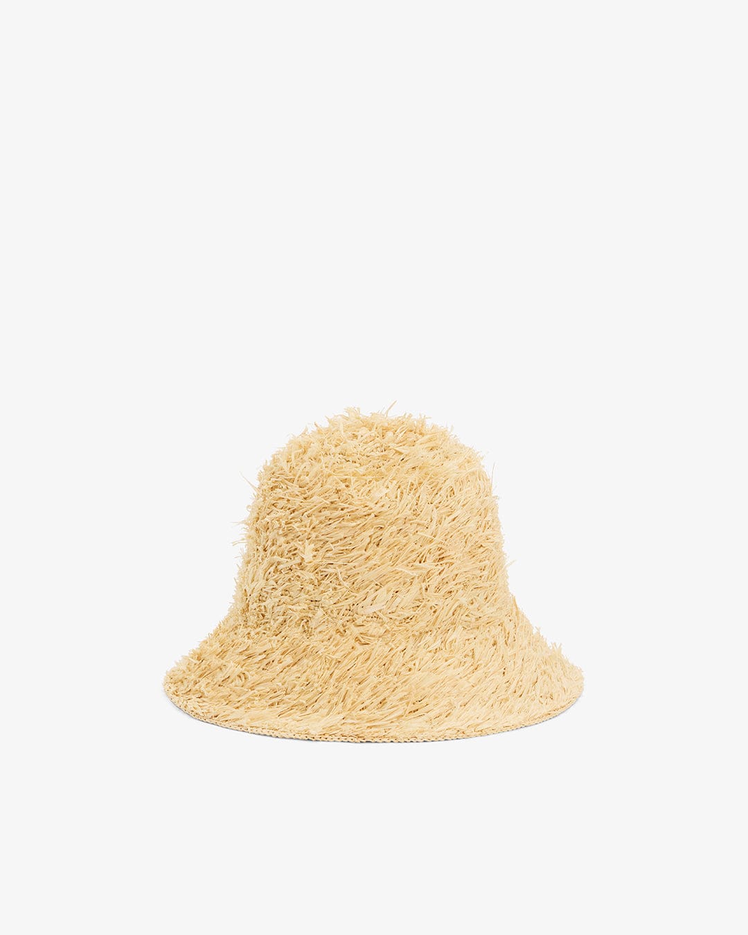 Relaxed Natural Raffia Straw Bucket Sun Hat - Image 2