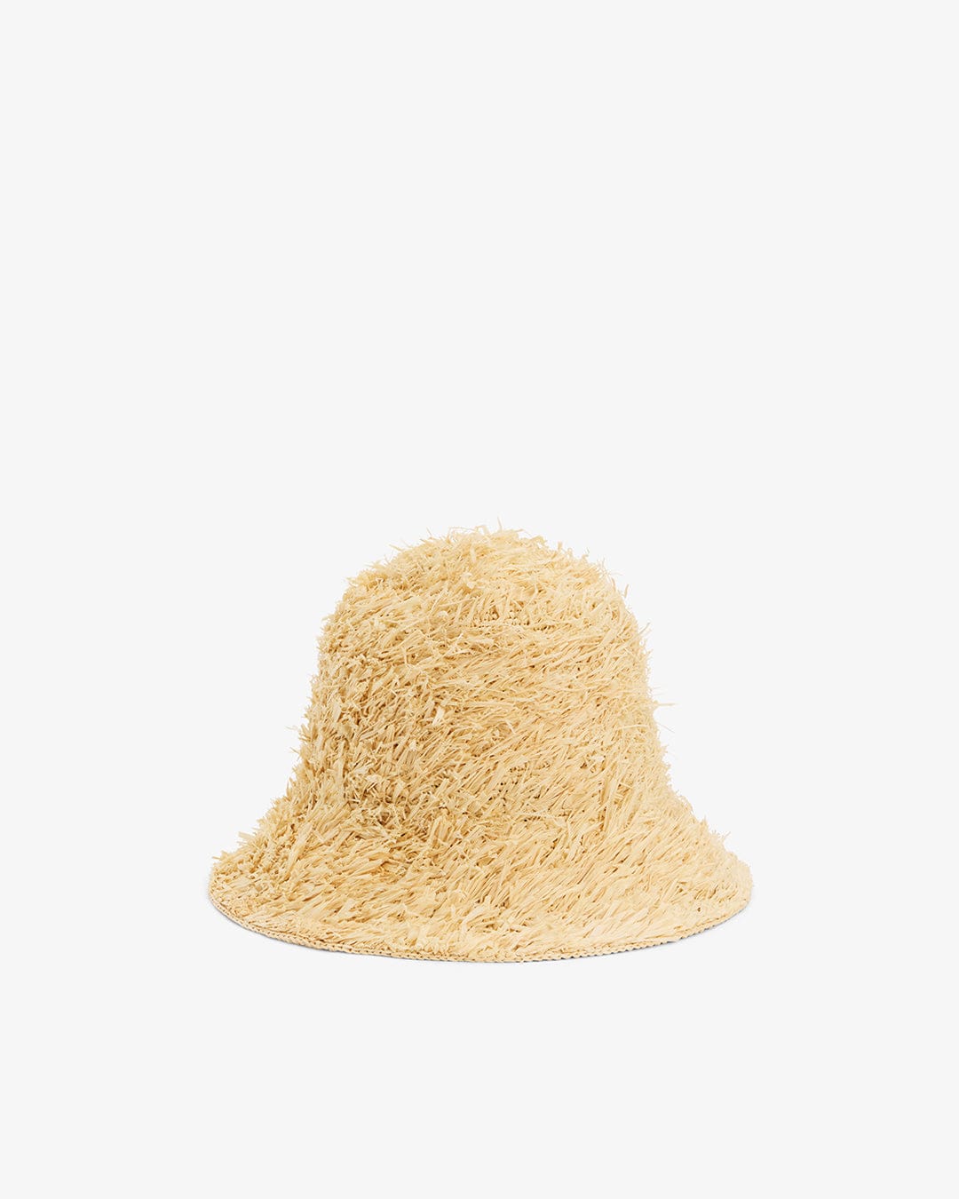 Relaxed Natural Raffia Straw Bucket Sun Hat