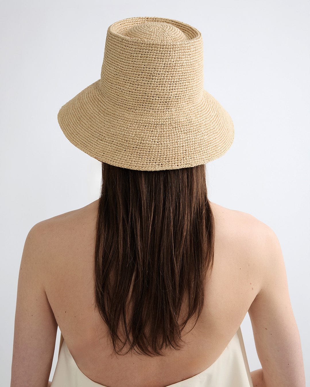 Everyday Natural Raffia Straw Bucket Sun Hat - Image 5