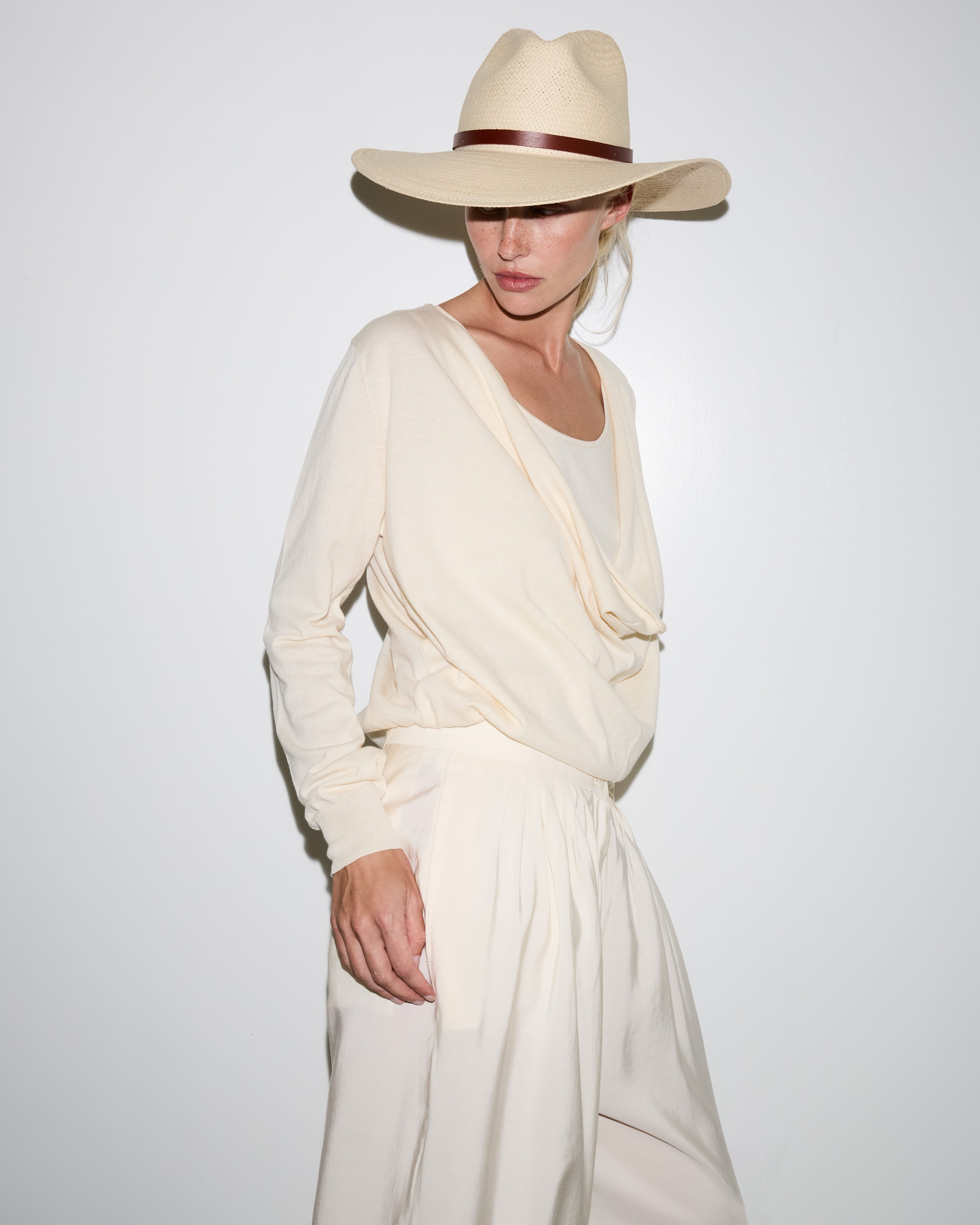 Handwoven Natural Woven Straw Sun Hat - Image 6
