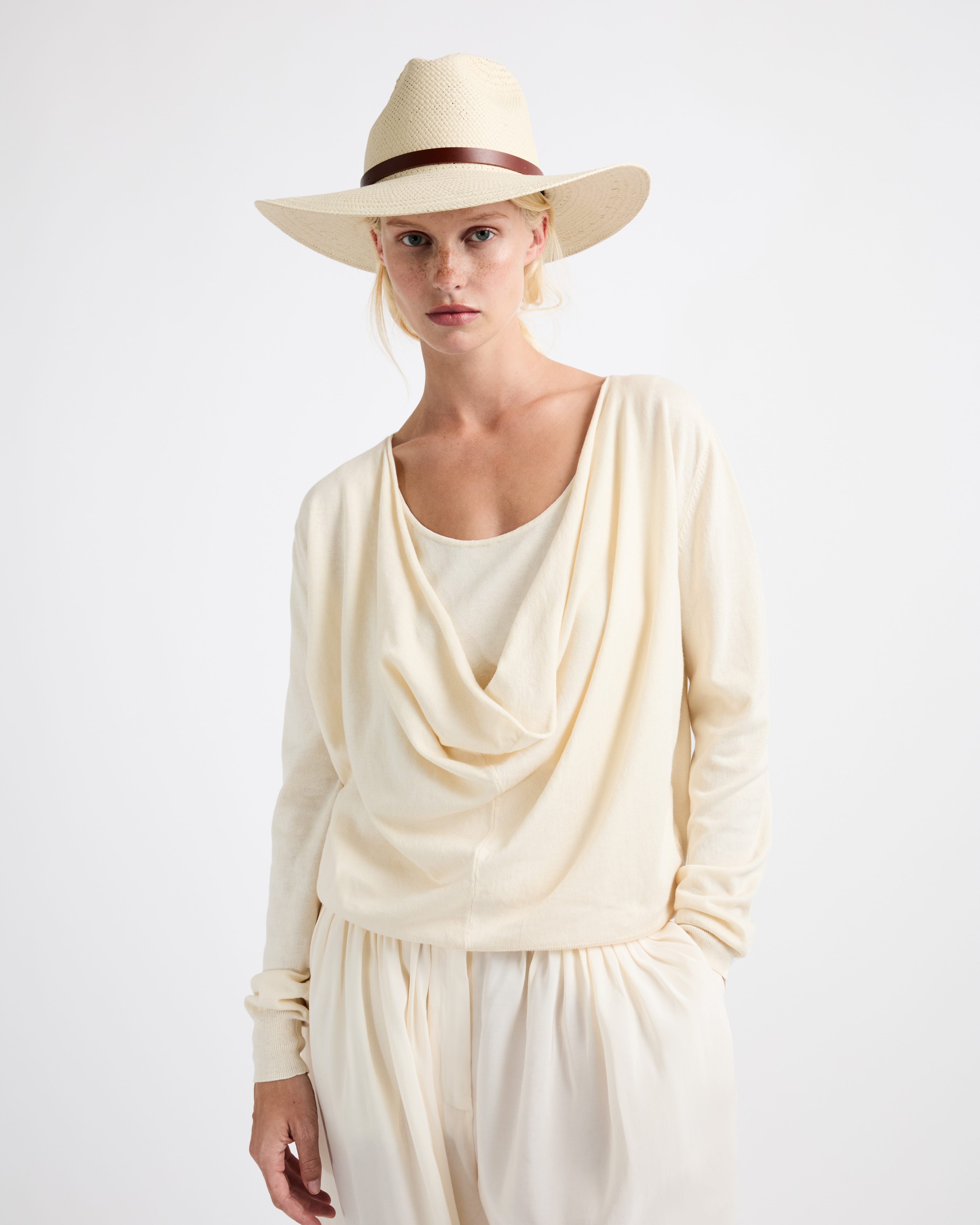 Handwoven Natural Woven Straw Sun Hat - Image 4