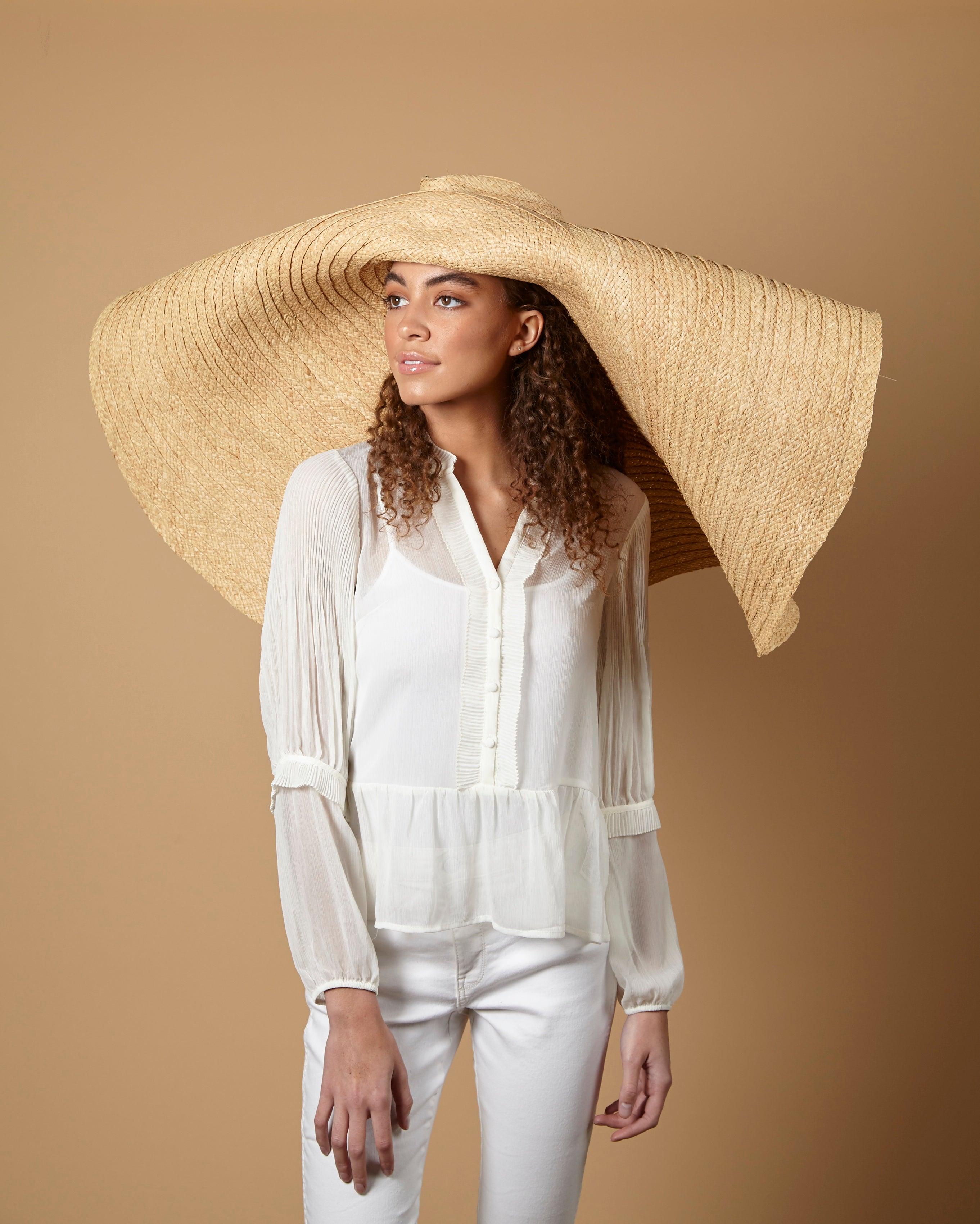 Contemporary Natural Wide Brim Fedora - Image 3