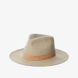 Clay Wool Felt Structured Wide Brim Hat