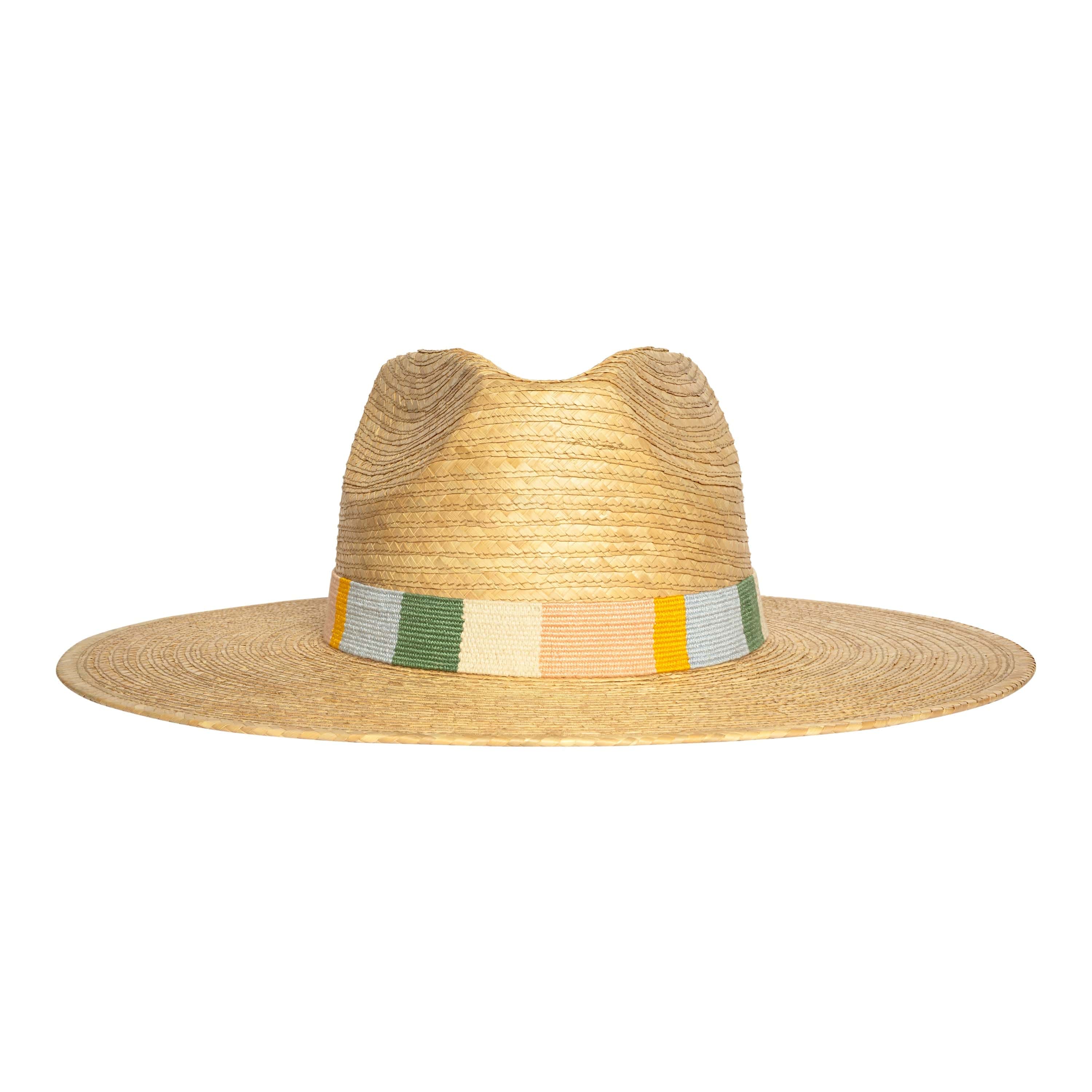 Sage Multi Stripe Palm Hat