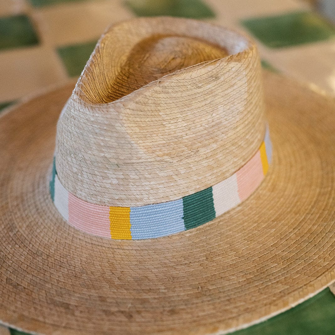 Sage Multi Stripe Palm Hat - Image 3