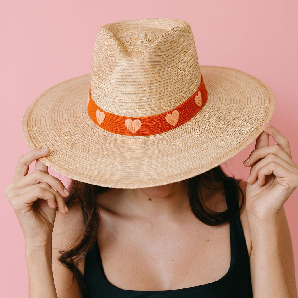 Embroidered Heart Palm Hat - Image 2