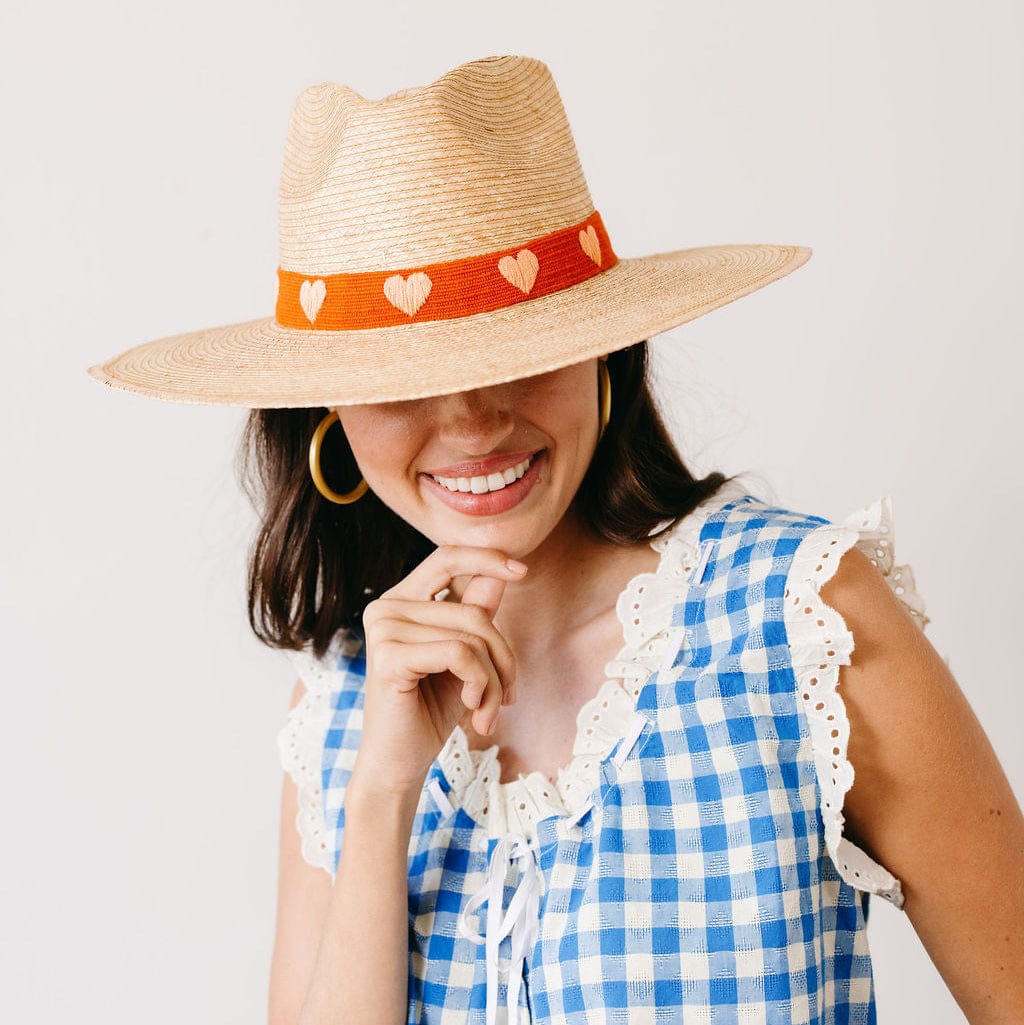 Embroidered Heart Palm Hat - Image 4
