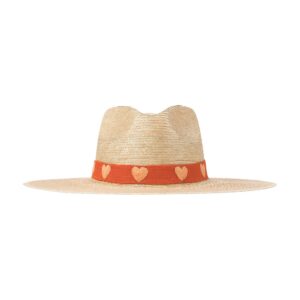 Embroidered Heart Palm Hat