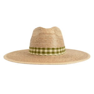 Moss Gingham Palm Hat