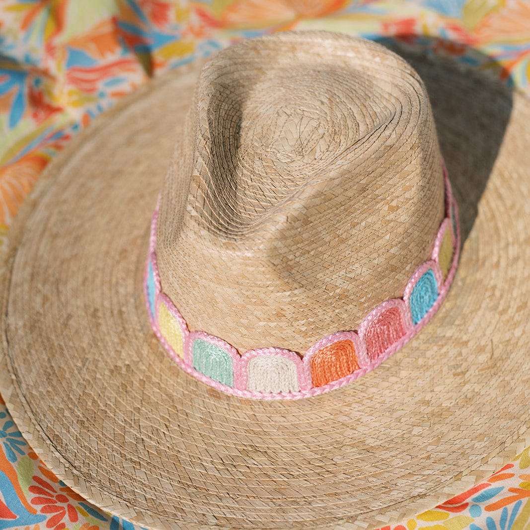 Pastel Scallop Crochet Palm Hat - Image 5