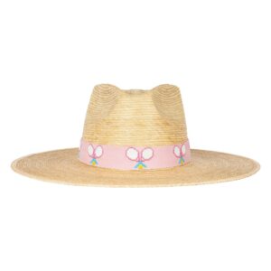 Tennis Racket Embroidered Palm Hat