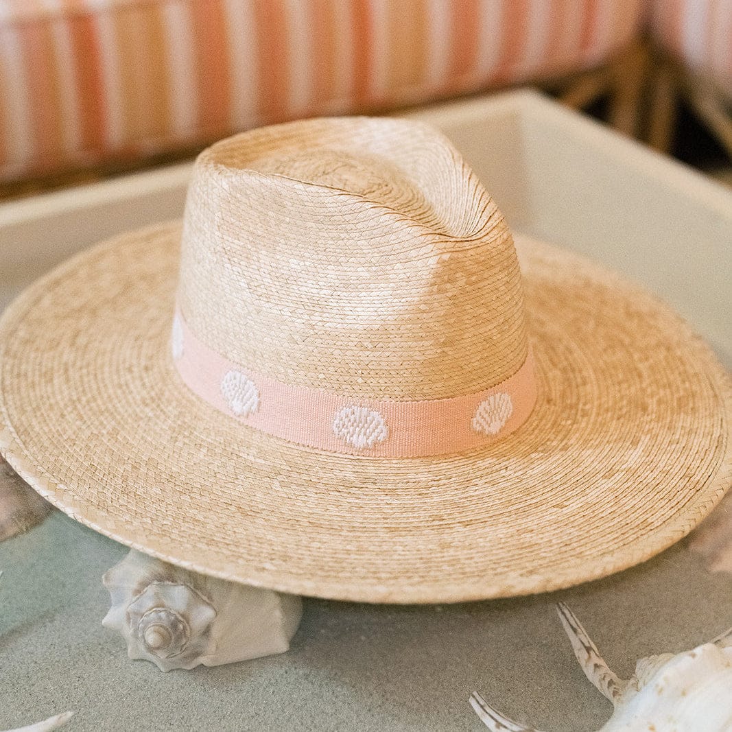 Seashell Embroidered Palm Hat - Image 3